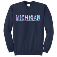 Michigan Patterned Curves Logo Sweatshirt