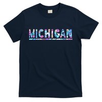 Michigan Patterned Curves Logo T-Shirt