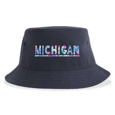 Michigan Patterned Curves Logo Sustainable Bucket Hat