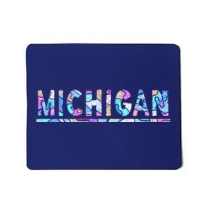 Michigan Patterned Curves Logo Mousepad