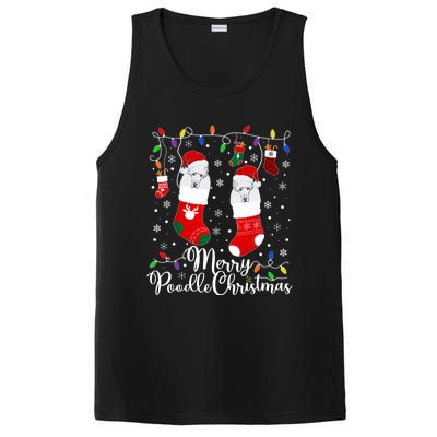 Merry Poodle Christmas Poodle Xmas Party Poodle Cool Gift PosiCharge Competitor Tank