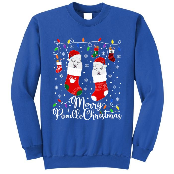 Merry Poodle Christmas Poodle Xmas Party Poodle Cool Gift Sweatshirt