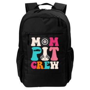 Mom Pit Crew Race Car Birthday Party Racing Mothers Day Daily Commute Backpack