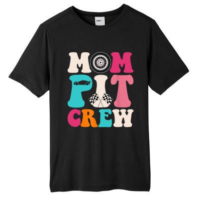 Mom Pit Crew Race Car Birthday Party Racing Mothers Day Tall Fusion ChromaSoft Performance T-Shirt