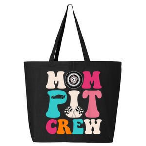 Mom Pit Crew Race Car Birthday Party Racing Mothers Day 25L Jumbo Tote