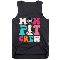 Mom Pit Crew Race Car Birthday Party Racing Mothers Day Tank Top