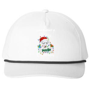 Merry Poodle Christmas Poodle Xmas Party Poodle Gift Snapback Five-Panel Rope Hat