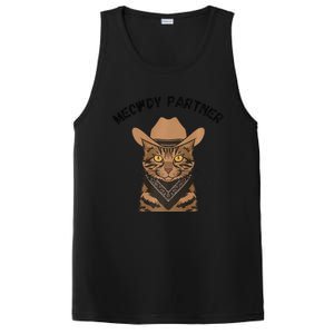 Meowdy Partner Cat Funny Cow Western Premium PosiCharge Competitor Tank