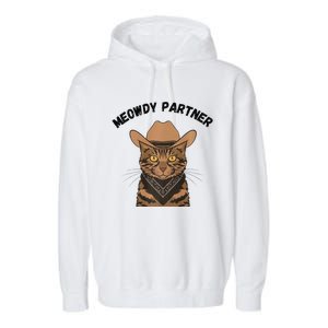 Meowdy Partner Cat Funny Cow Western Premium Garment-Dyed Fleece Hoodie