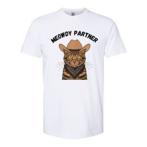 Meowdy Partner Cat Funny Cow Western Premium Softstyle CVC T-Shirt