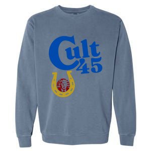 My President Cult 45 Donald Trump Gift Garment-Dyed Sweatshirt