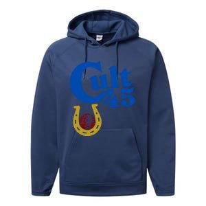 My President Cult 45 Donald Trump Gift Performance Fleece Hoodie