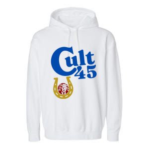 My President Cult 45 Donald Trump Gift Garment-Dyed Fleece Hoodie