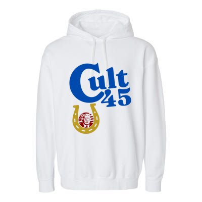 My President Cult 45 Donald Trump Gift Garment-Dyed Fleece Hoodie