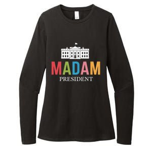 Madam President Colorful White House Leaders Gift Womens CVC Long Sleeve Shirt