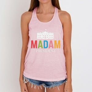 Madam President Colorful White House Leaders Gift Women's Knotted Racerback Tank