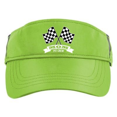 Mom Pit Crew For Race Car Party Gift Dark Cool Gift Adult Drive Performance Visor