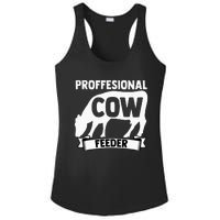 Mooing Professional Cow Feeder Calf Lover Barn Ranch Owner Ladies PosiCharge Competitor Racerback Tank