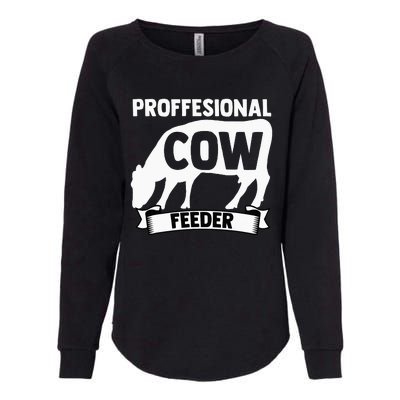 Mooing Professional Cow Feeder Calf Lover Barn Ranch Owner Womens California Wash Sweatshirt