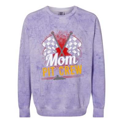 Mom Pit Crew Great Gift Pit Crew Gift Pit Crew Meaningful Gift Colorblast Crewneck Sweatshirt