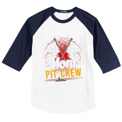 Mom Pit Crew Great Gift Pit Crew Gift Pit Crew Meaningful Gift Baseball Sleeve Shirt