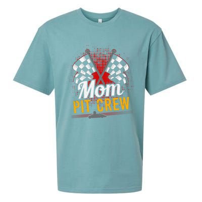 Mom Pit Crew Great Gift Pit Crew Gift Pit Crew Meaningful Gift Sueded Cloud Jersey T-Shirt