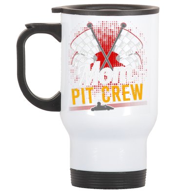 Mom Pit Crew Great Gift Pit Crew Gift Pit Crew Meaningful Gift Stainless Steel Travel Mug