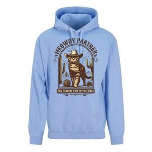 Meowdy Partner Cowboy Cat Country Western Funny Cat Unisex Surf Hoodie