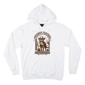 Meowdy Partner Cowboy Cat Country Western Funny Cat Hoodie