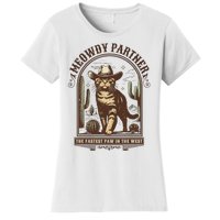 Meowdy Partner Cowboy Cat Country Western Funny Cat Women's T-Shirt