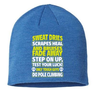 Male Pole Climber Tough Guys Pole Climbing Gift Sustainable Beanie