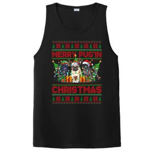 Merry PugIn Christmas Ugly Style Pug Dog Xmas Gift PosiCharge Competitor Tank