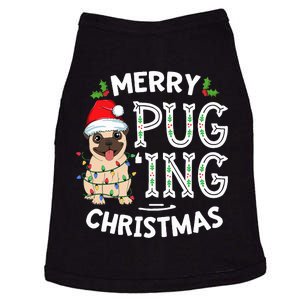 Merry Pugging Christmas Dog Santa Pug Xmas  Pugmas Doggie Tank