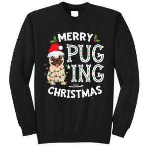 Merry Pugging Christmas Dog Santa Pug Xmas  Pugmas Sweatshirt