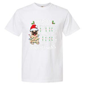 Merry Pugging Christmas Dog Santa Pug Xmas  Pugmas Garment-Dyed Heavyweight T-Shirt