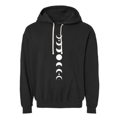 Moon Phase Cycle Phases Of The Moon Astronomy Stargazer Garment-Dyed Fleece Hoodie