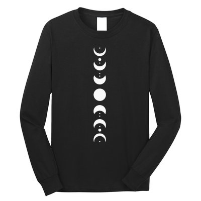 Moon Phase Cycle Phases Of The Moon Astronomy Stargazer Long Sleeve Shirt