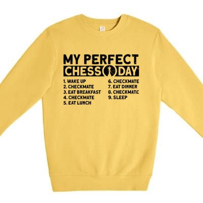 My Perfect Chess Day Gift Premium Crewneck Sweatshirt