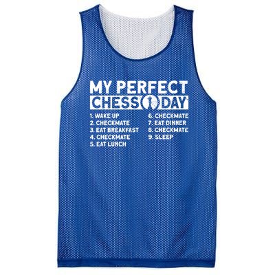 My Perfect Chess Day Gift Mesh Reversible Basketball Jersey Tank