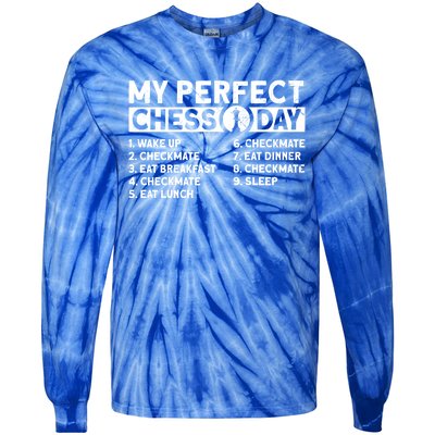 My Perfect Chess Day Gift Tie-Dye Long Sleeve Shirt