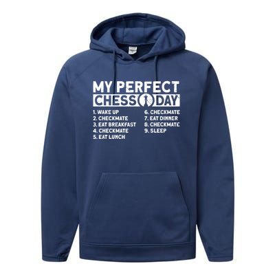 My Perfect Chess Day Gift Performance Fleece Hoodie