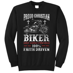 Motorcycle Proud Christian Biker Faith Driven Sweatshirt