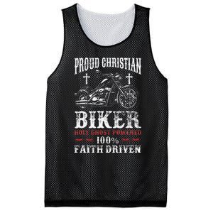 Motorcycle Proud Christian Biker Faith Driven Mesh Reversible Basketball Jersey Tank