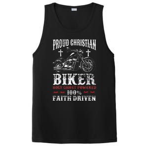 Motorcycle Proud Christian Biker Faith Driven PosiCharge Competitor Tank