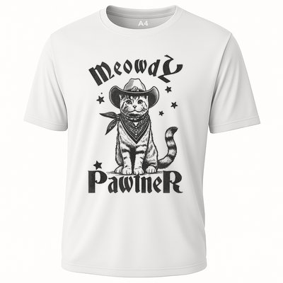 Meowdy Pawtner Country Gothic Aunty Cat Cooling Performance Crew T-Shirt