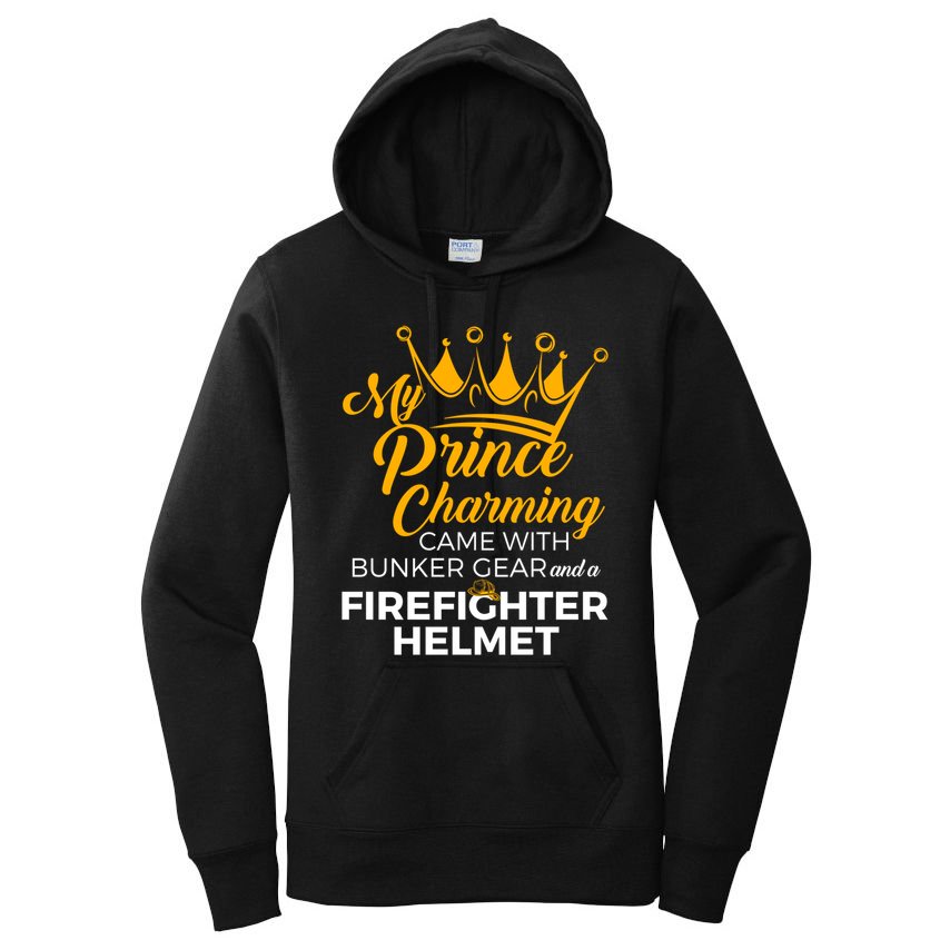 My Prince Charming Fire Wives Fire Firefighter Wife Gift Women's Pullover Hoodie