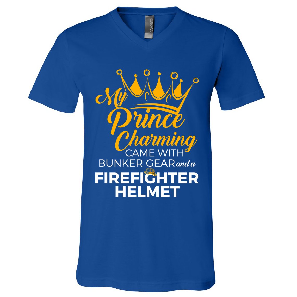 My Prince Charming Fire Wives Fire Firefighter Wife Gift V-Neck T-Shirt