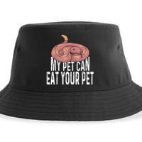 My Pet Can Eat Your Pet Quote For Reptile Pet Snake Owners Sustainable Bucket Hat