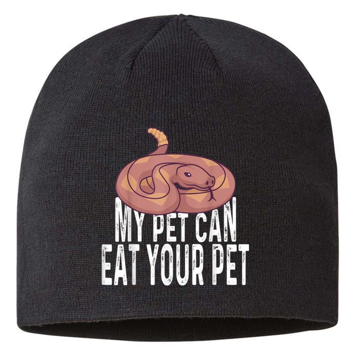 My Pet Can Eat Your Pet Quote For Reptile Pet Snake Owners Sustainable Beanie