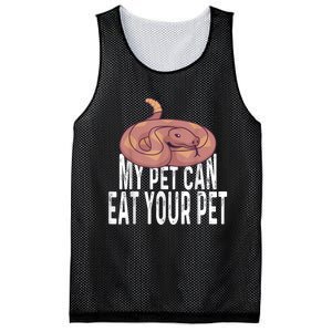 My Pet Can Eat Your Pet Quote For Reptile Pet Snake Owners Mesh Reversible Basketball Jersey Tank